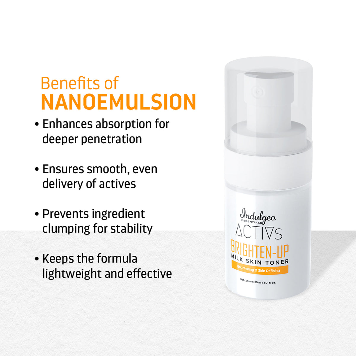 Indulgeo Essentials Brighten-Up Milk Skin Toner