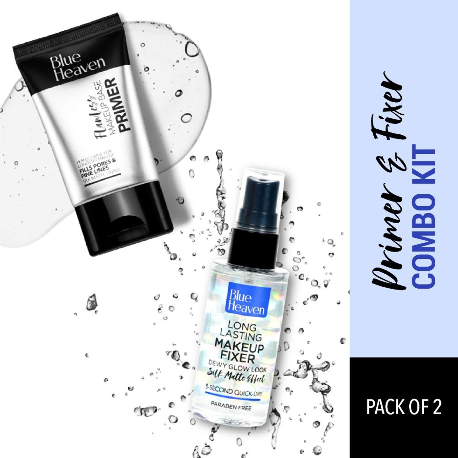 Blue Heaven Primer And Fixer Combo Set - Transparent