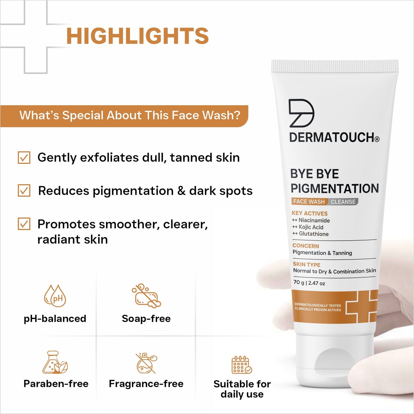 Dermatouch Bye Bye Pigmentation Face Wash