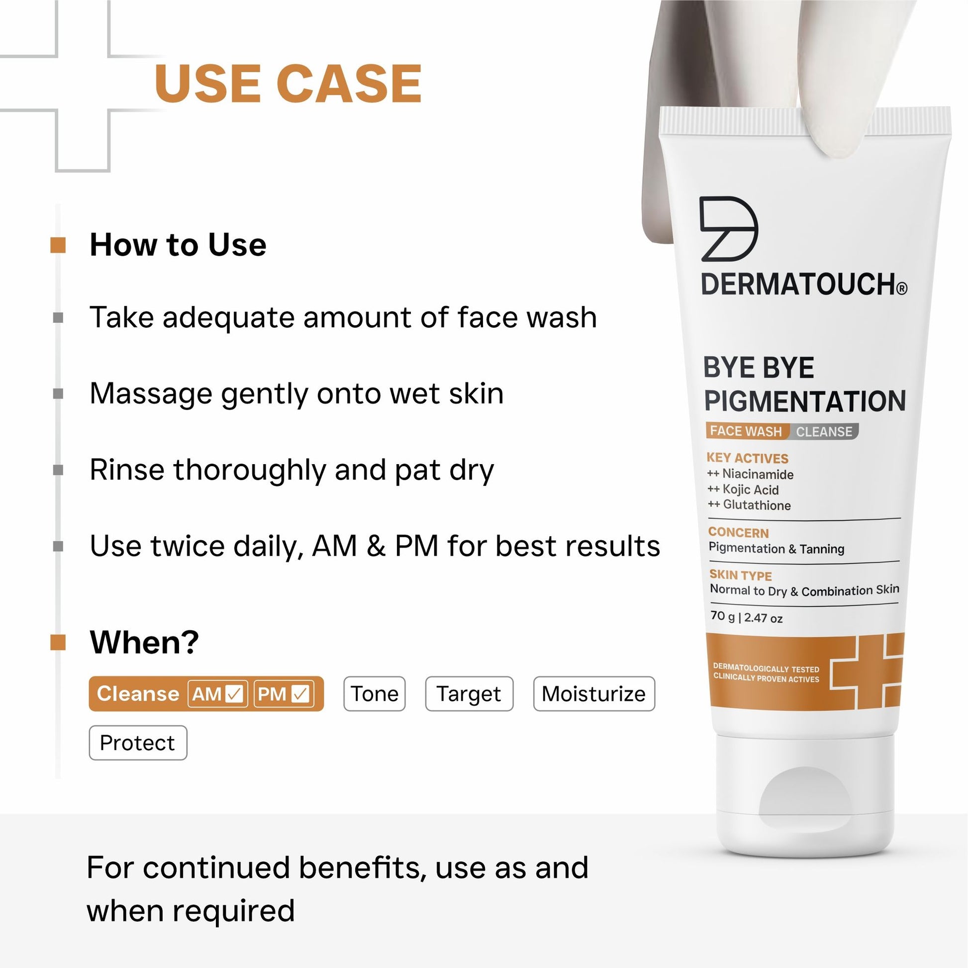 Dermatouch Bye Bye Pigmentation Face Wash
