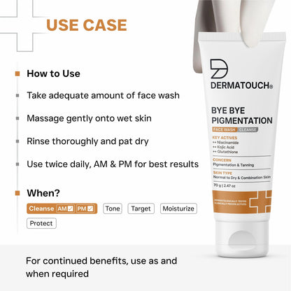Dermatouch Bye Bye Pigmentation Face Wash