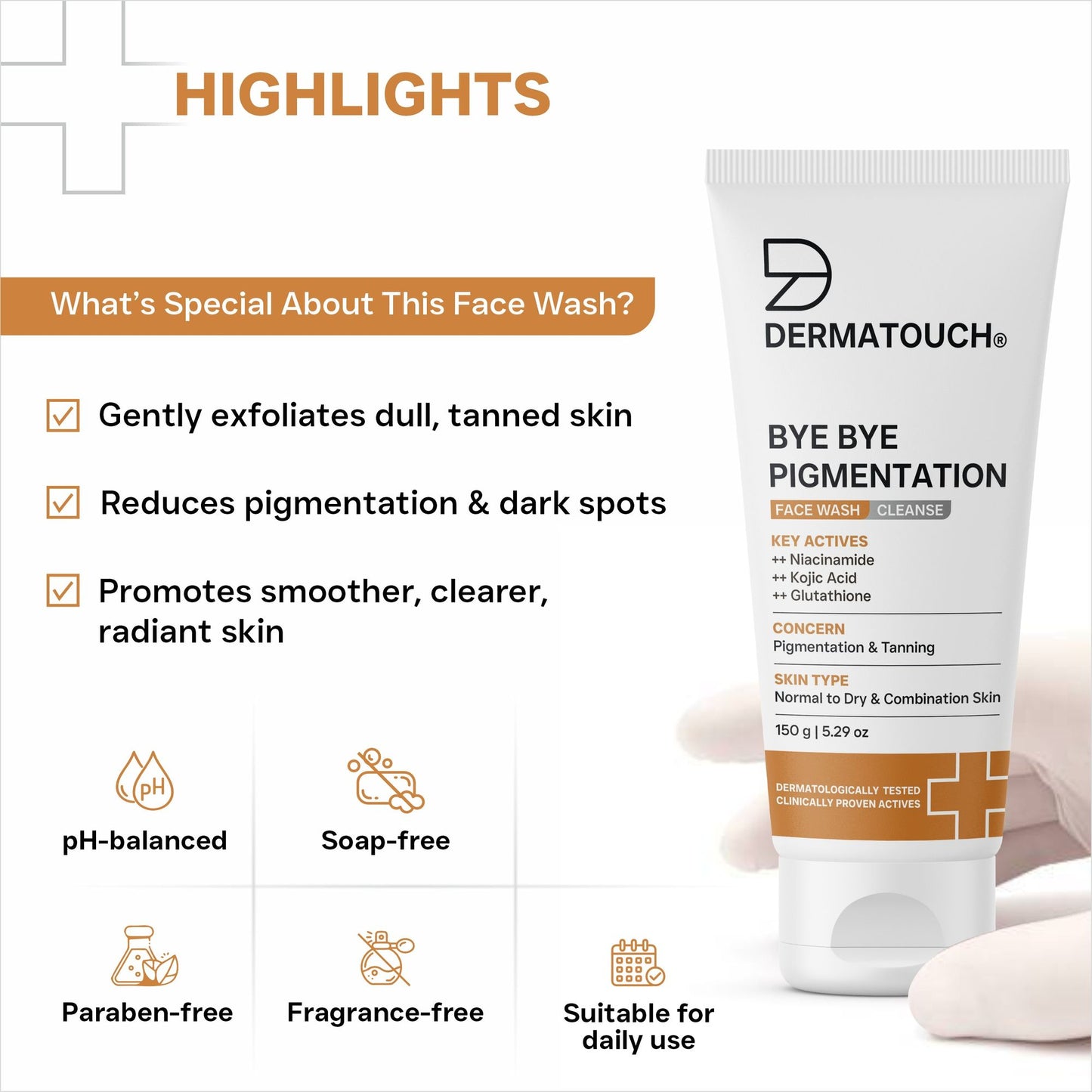 Dermatouch Bye Bye Pigmentation Face Wash