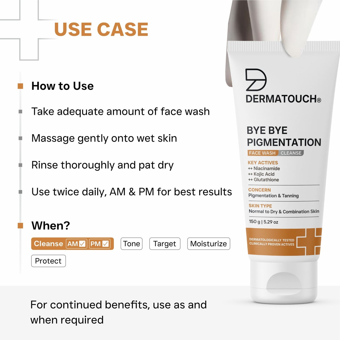 Dermatouch Bye Bye Pigmentation Face Wash
