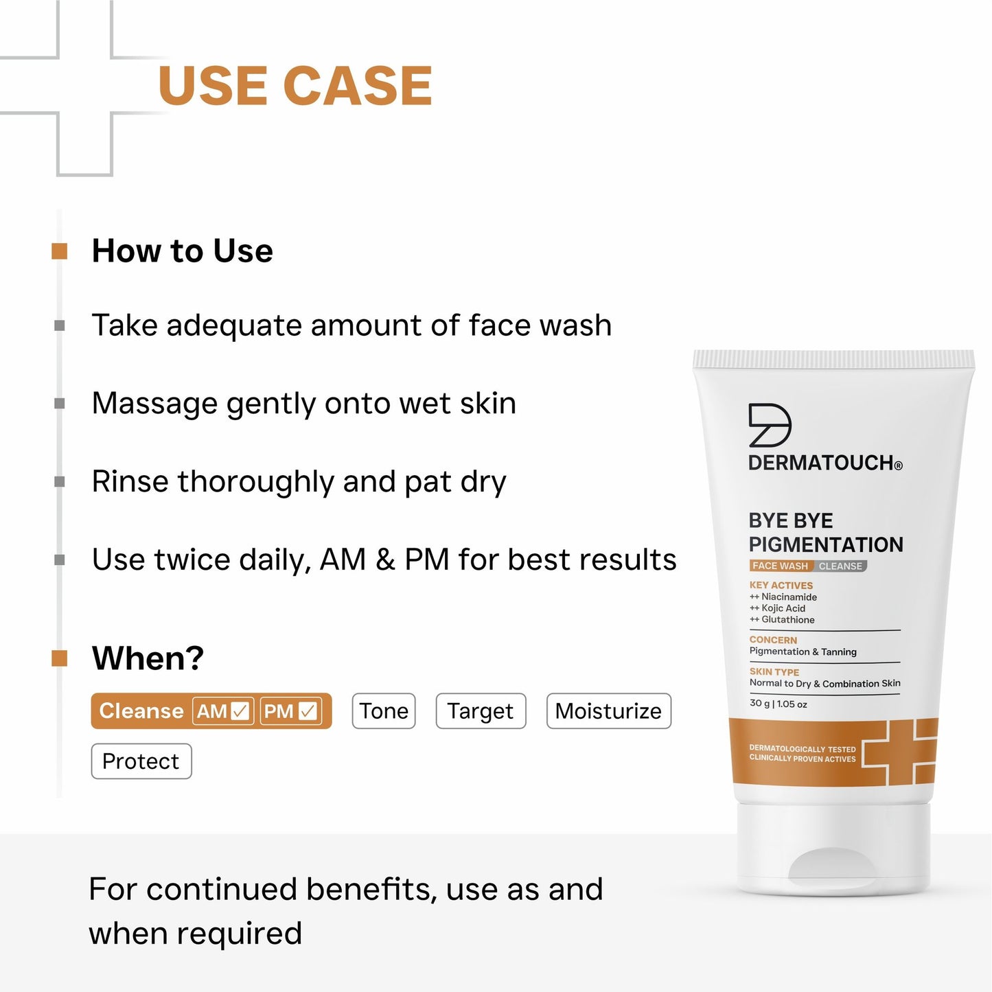 Dermatouch Bye Bye Pigmentation Face Wash For Men & Women