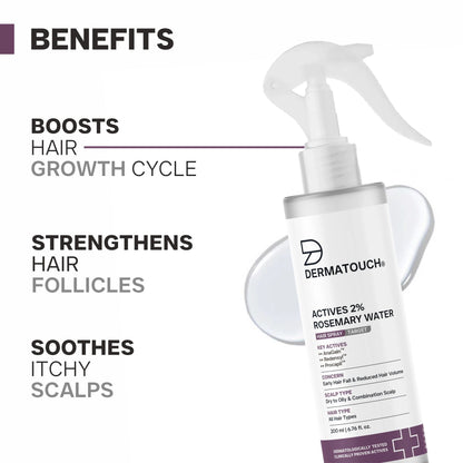 Dermatouch Actives 2% Rosemary Spray For Hair Growth