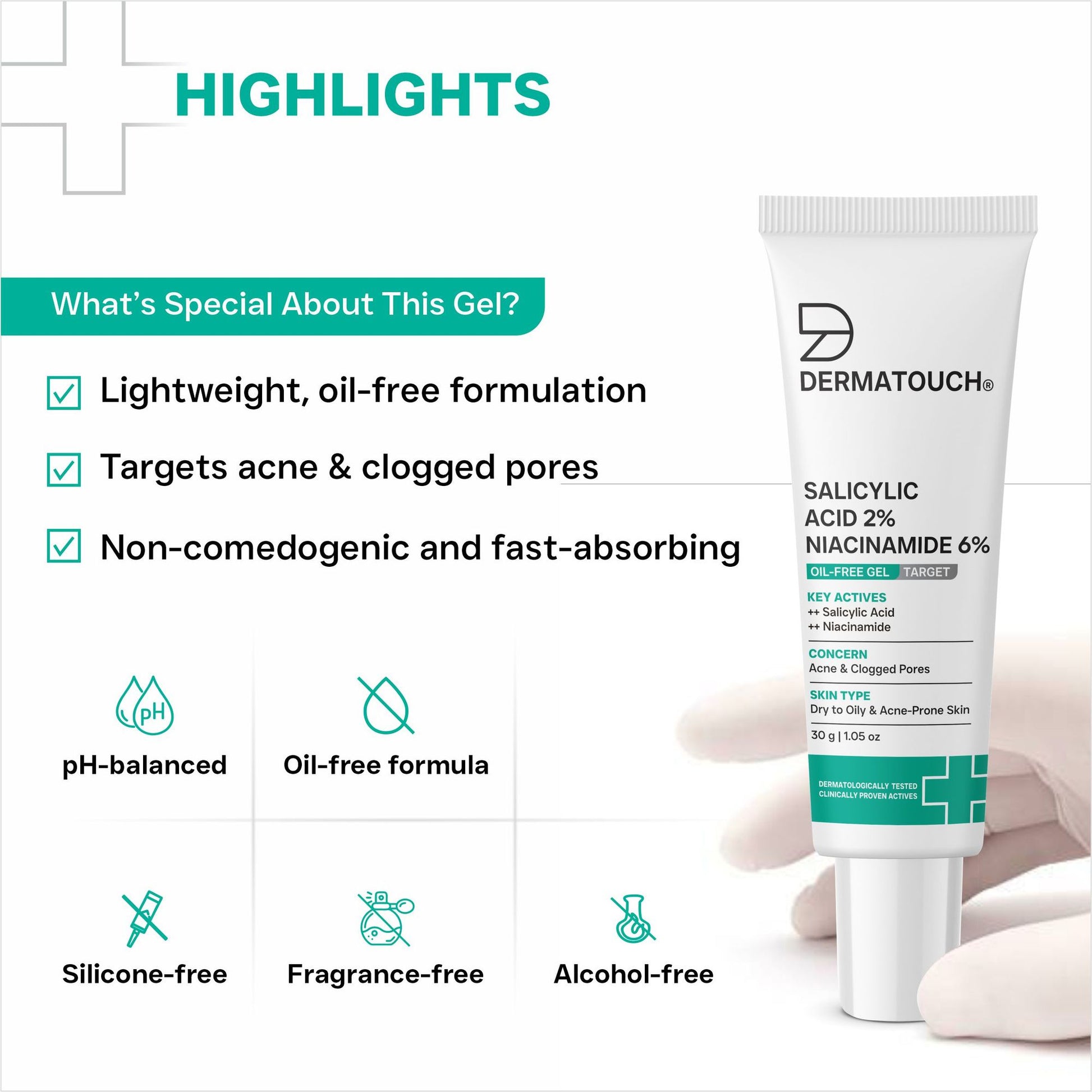Dermatouch Salicylic Acid 2% Niacinamide 6% - Pack Of 2