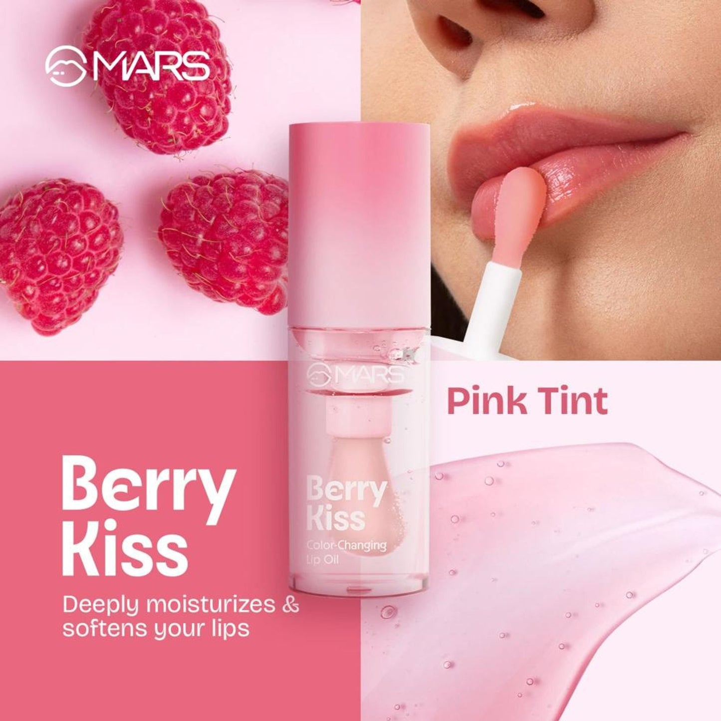 MARS Color Changing Protector Lip Oil - Berry Kiss