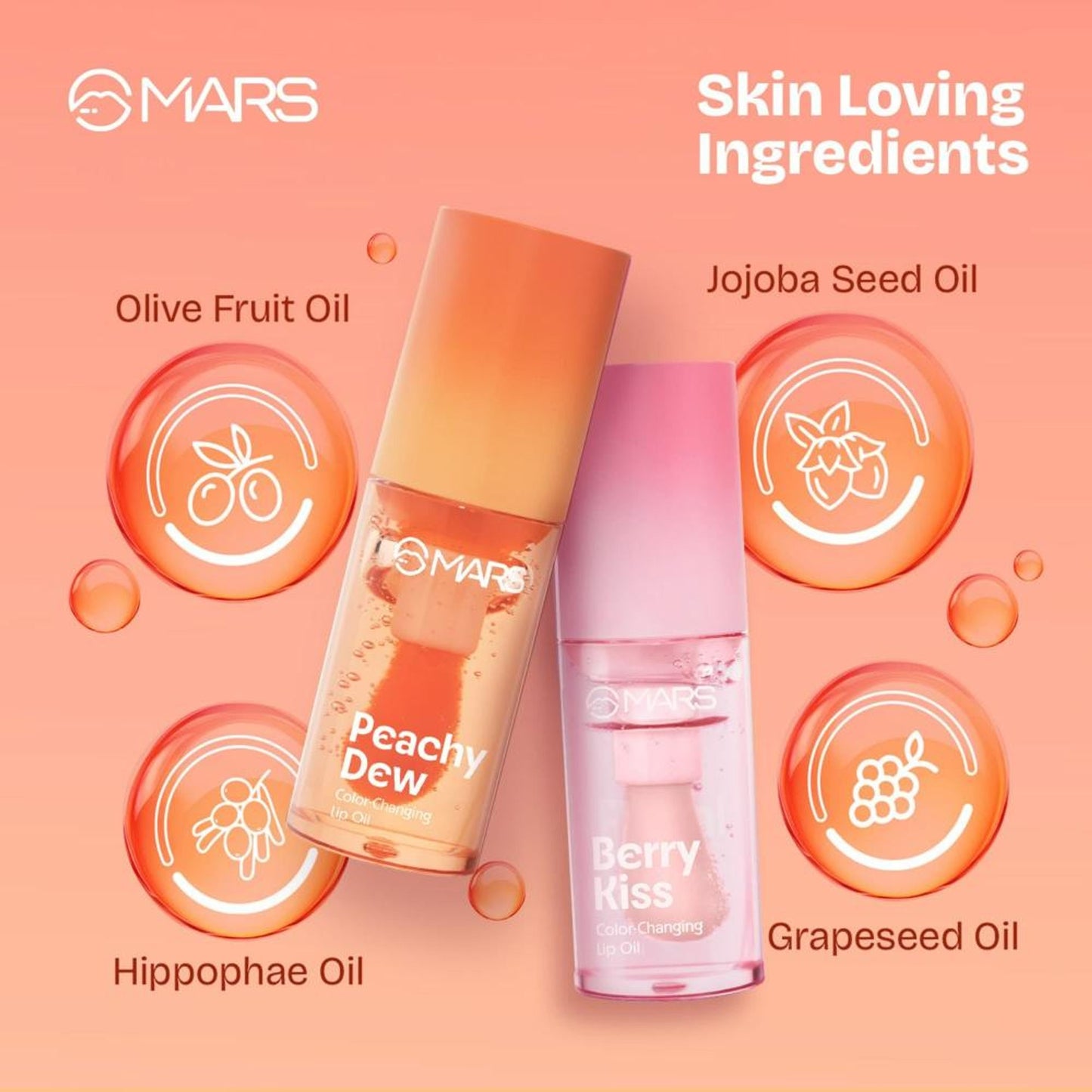 MARS Color Changing Protector Lip Oil - Berry Kiss