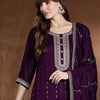 Dhiyona IE Women Ethnic Motifs Embroidered Regular Sequinned Kurta with Trousers & With Dupatta