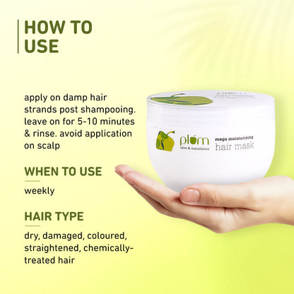 Plum Goodness Olive & Macadamia Mega Moisturizing Hair Mask