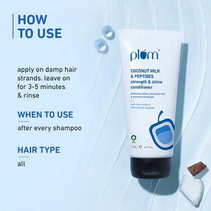 Plum Goodness Coconut & Peptides Soft Hair Routine 4 step combo