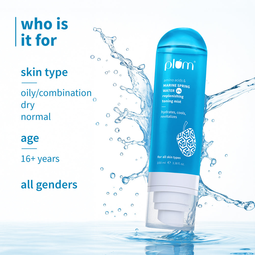Plum Goodness 1% Marine Spring Water Replenishing Toning Mist Spray