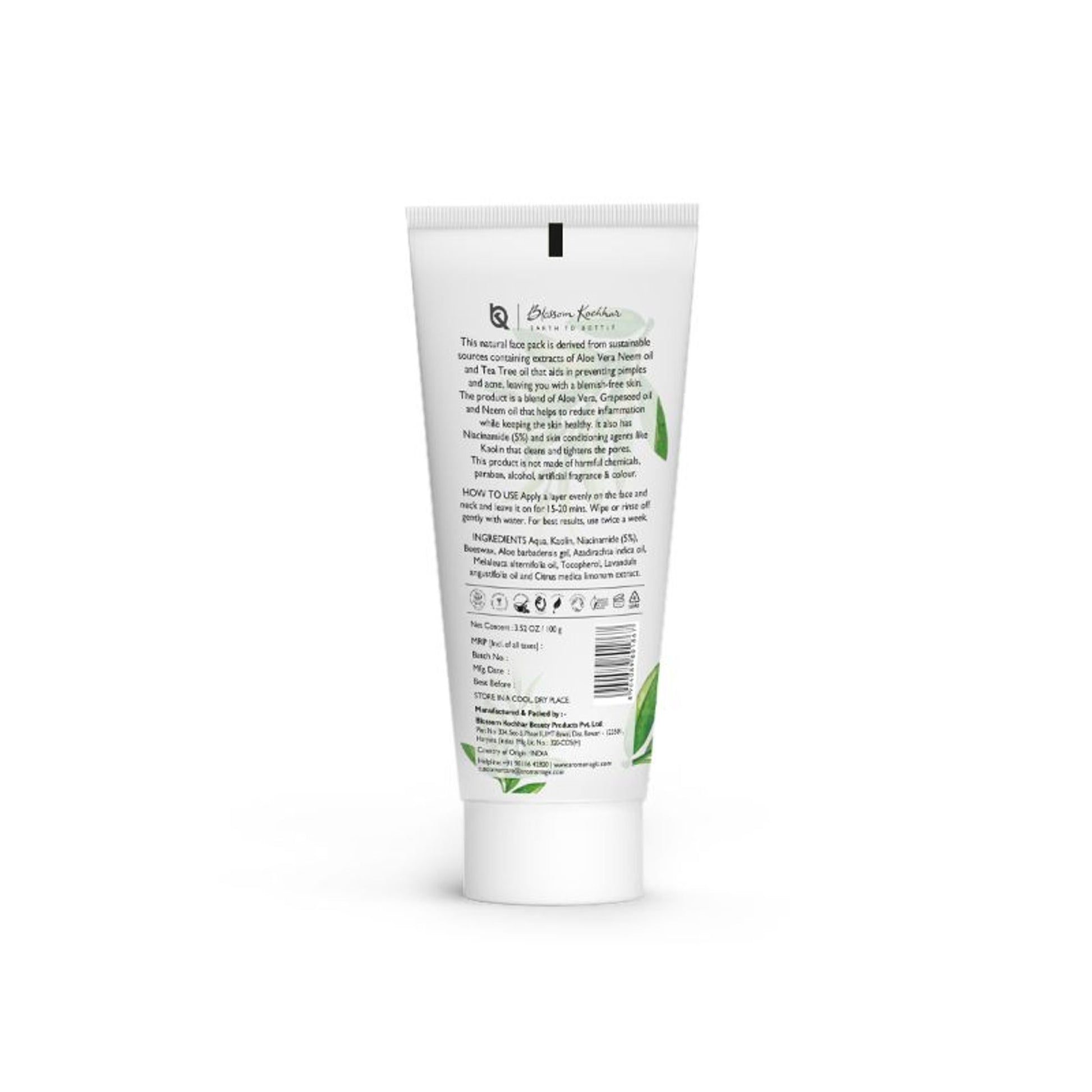 Aroma Magic Neem & Tea Tree Face Pack Powered By Niacinamide