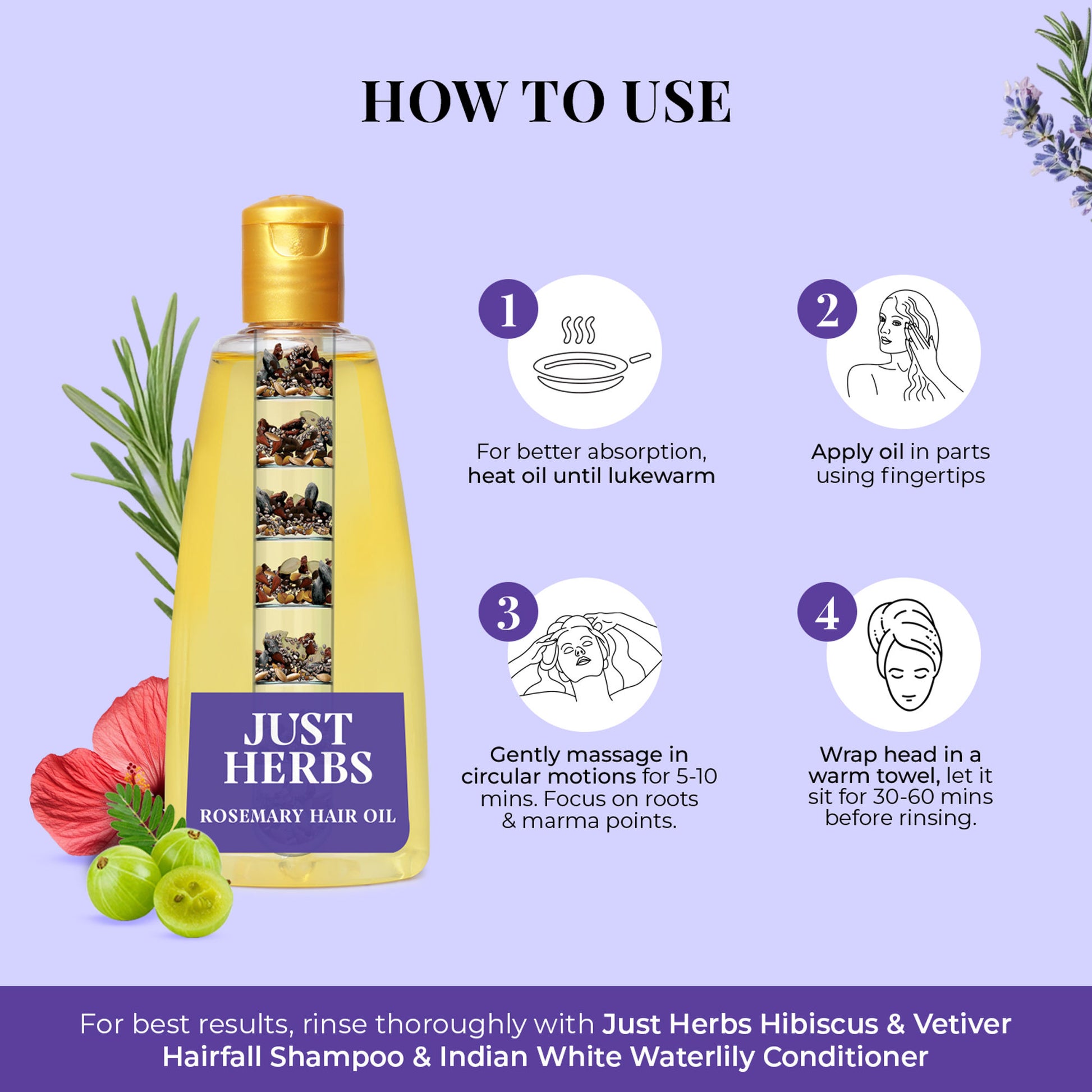 Just Herbs Rosemary Hair Oil