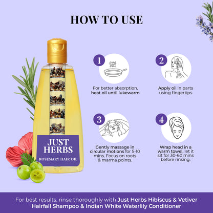 Just Herbs Rosemary Hair Oil