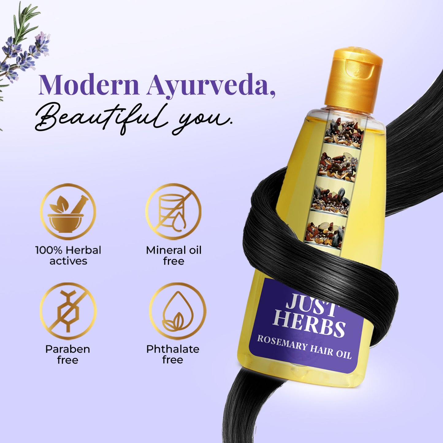 Just Herbs Rosemary Hair Oil