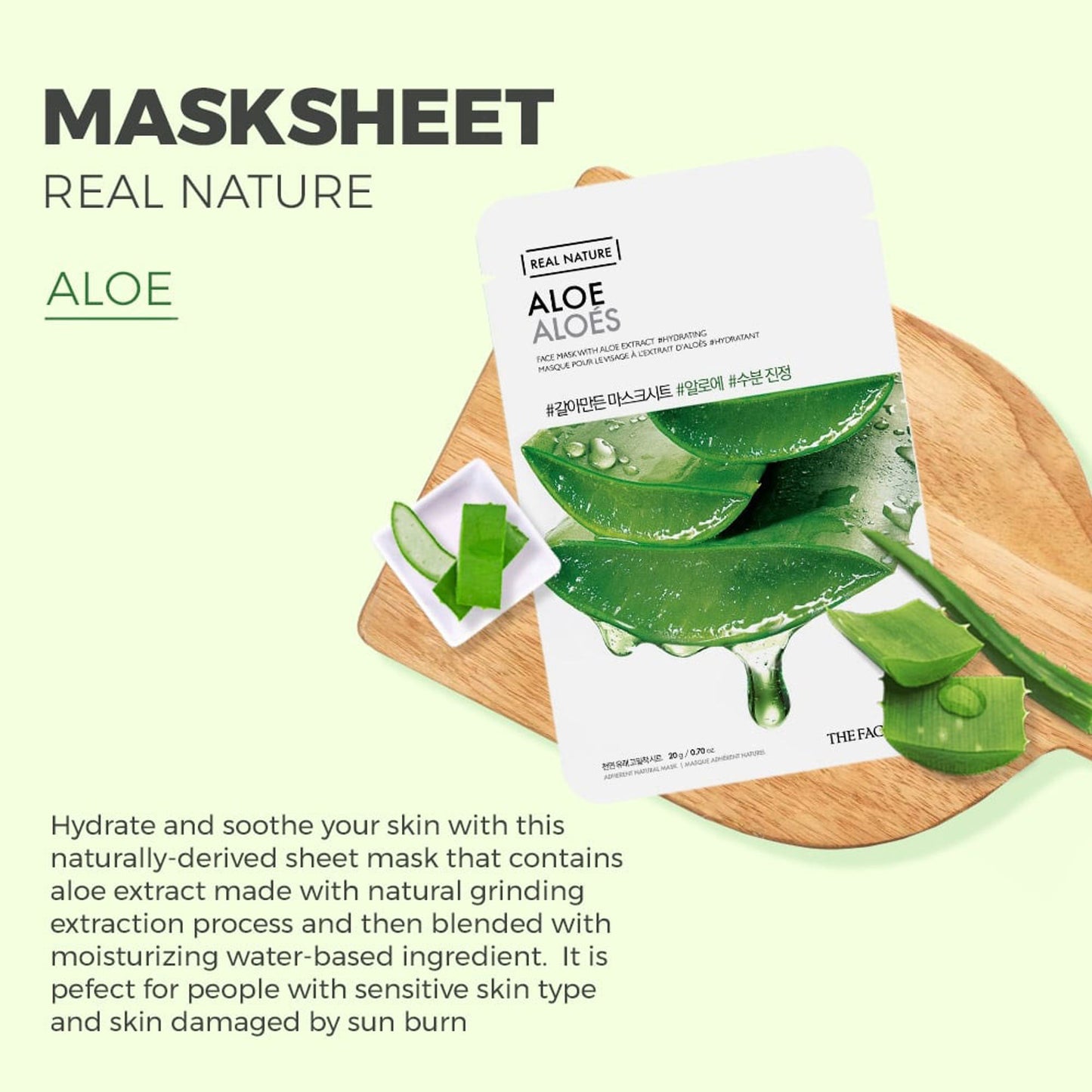 The Face Shop Real Nature Face Mask - Aloe