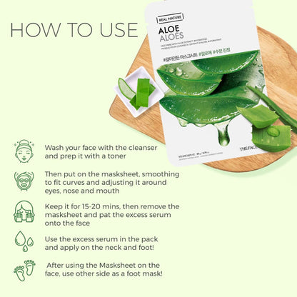 The Face Shop Real Nature Face Mask - Aloe