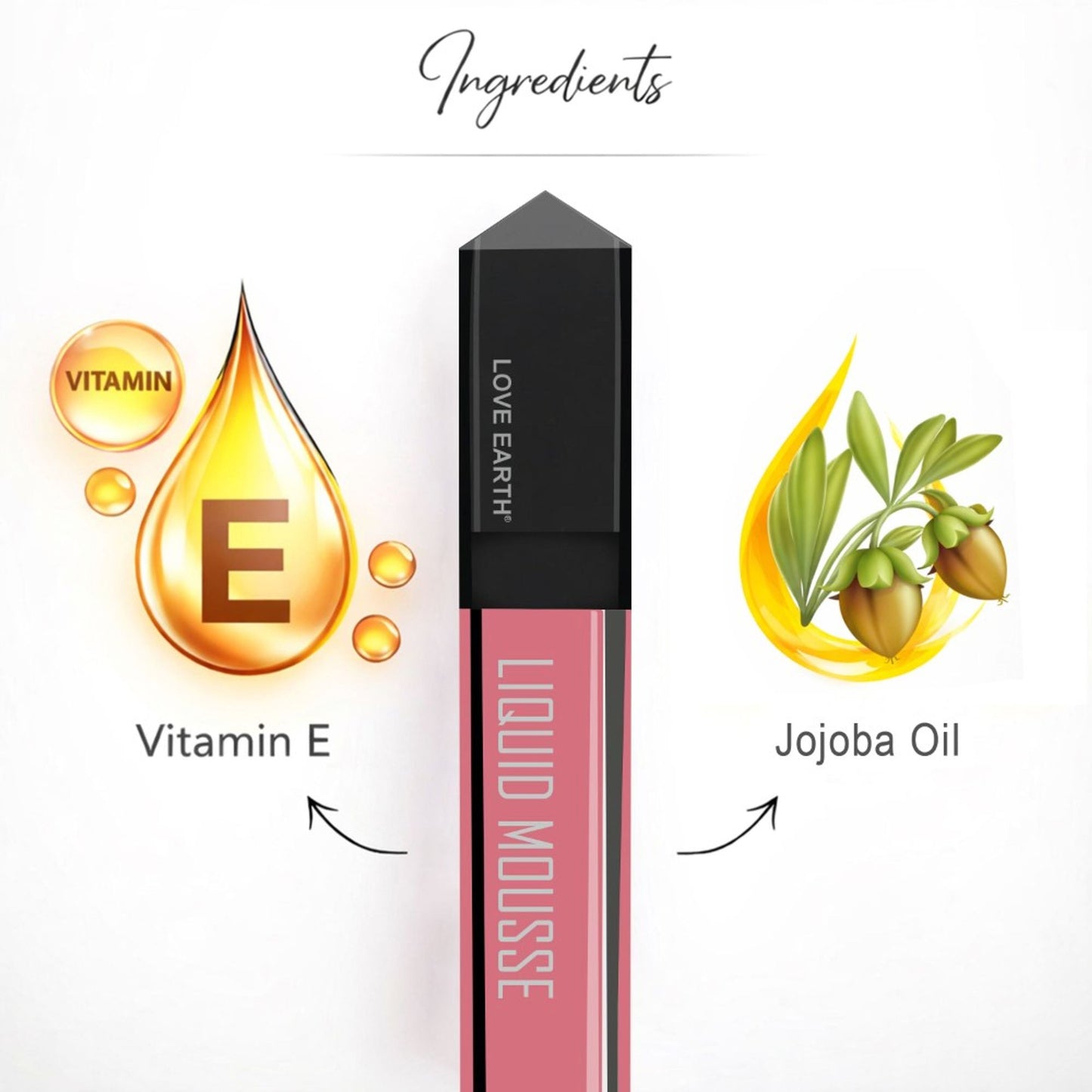 Love Earth Liquid Mousse Lipstick - Pink Wine