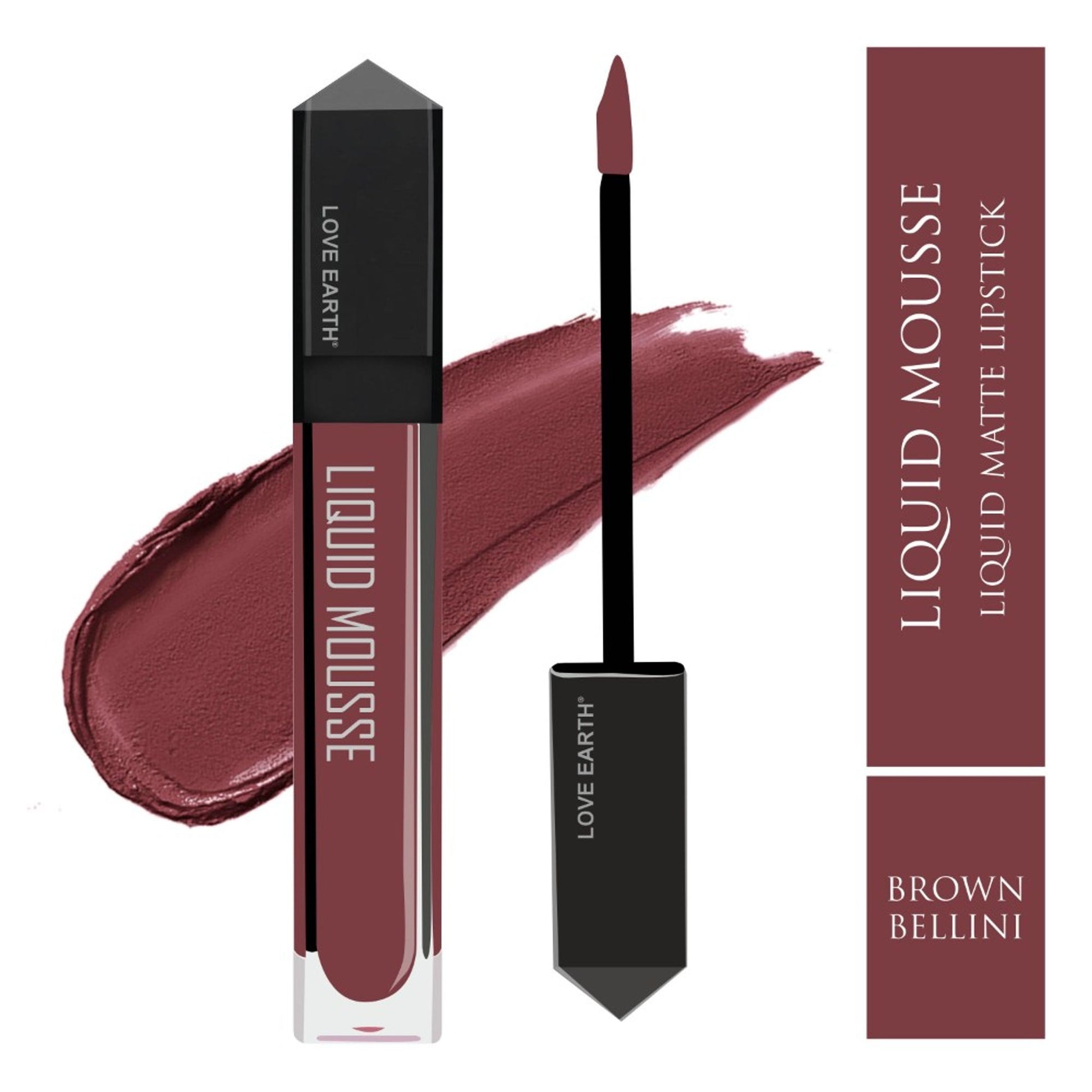 Love Earth Liquid Mousse Lipstick - Brown Bellini