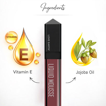Love Earth Liquid Mousse Lipstick - Brown Bellini