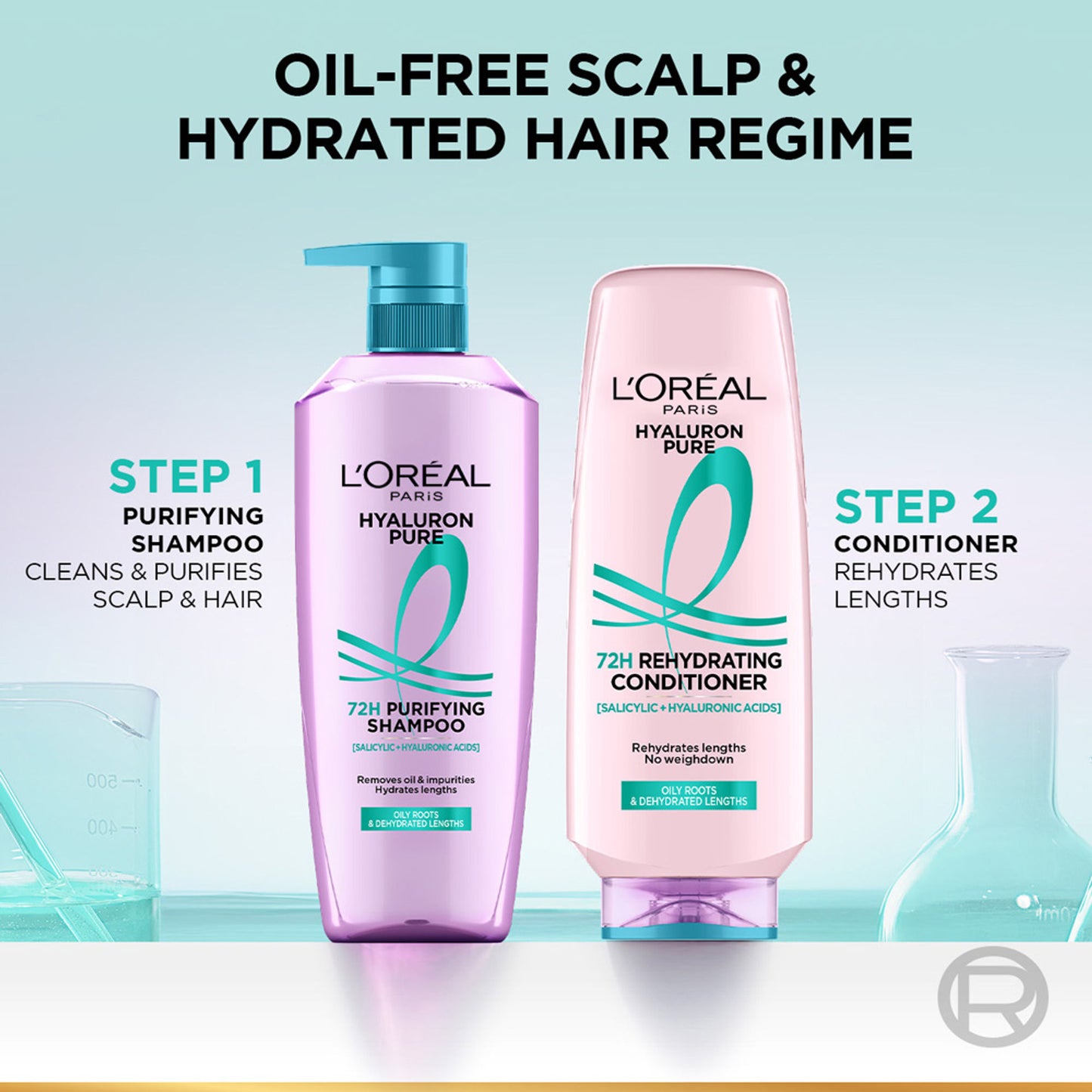 L'Oreal Paris Hyaluron Pure 72H Rehydrating Conditioner