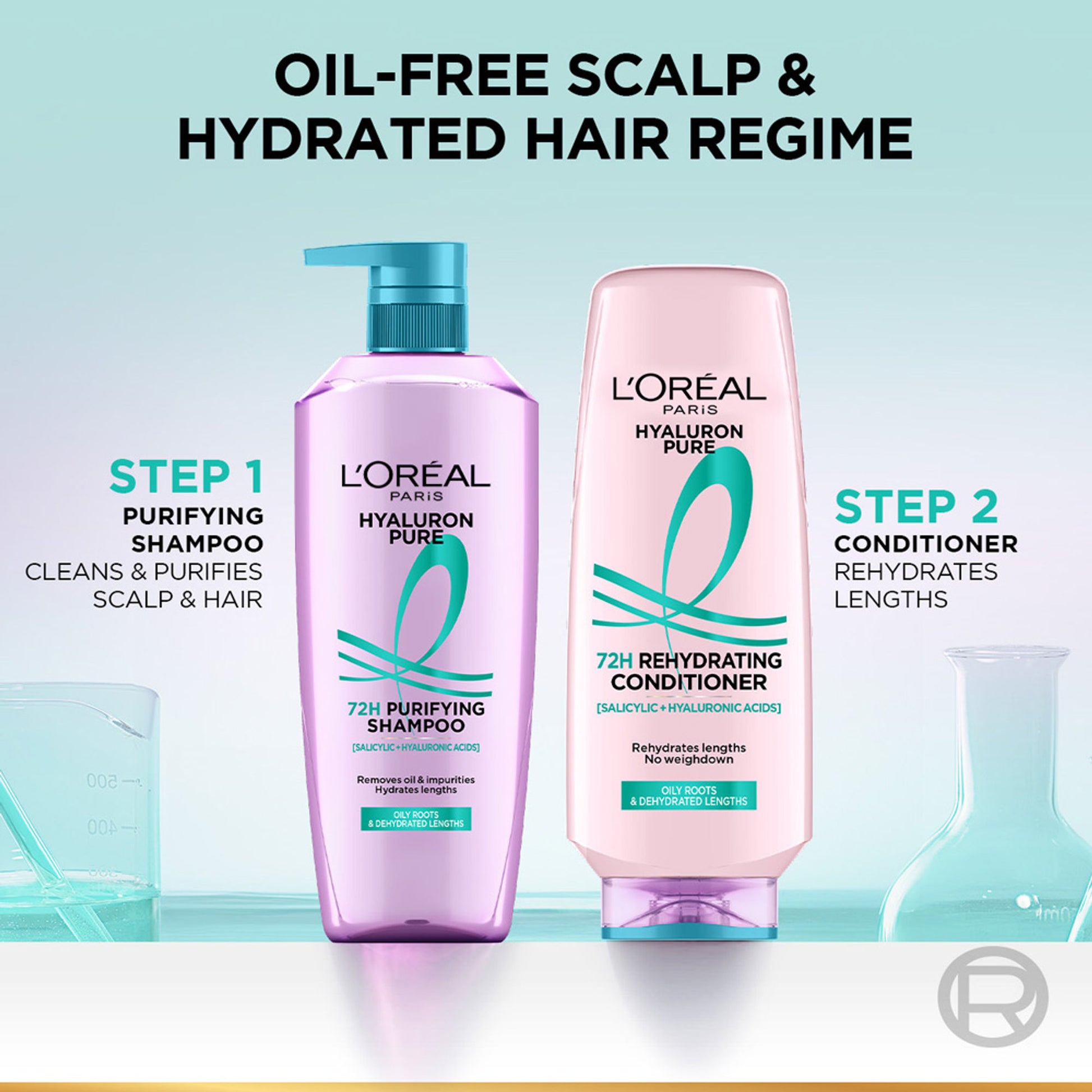 L'Oreal Paris Hyaluron Pure 72H Rehydrating Conditioner