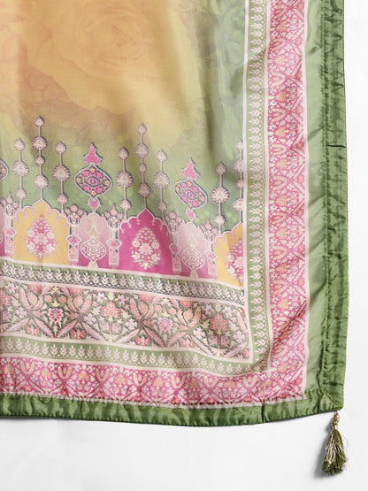 Indyancart IE Ethnic Motifs Kurta with Trousers & Dupatta