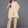 Dhiyona IE Women Printed Pure Cotton Tunic with Trousers