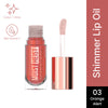 Swiss Beauty Moist Heist Shimmer Lip Oil Luminous Shine , Hydrating & Lightweight - 3 Orange Alert
