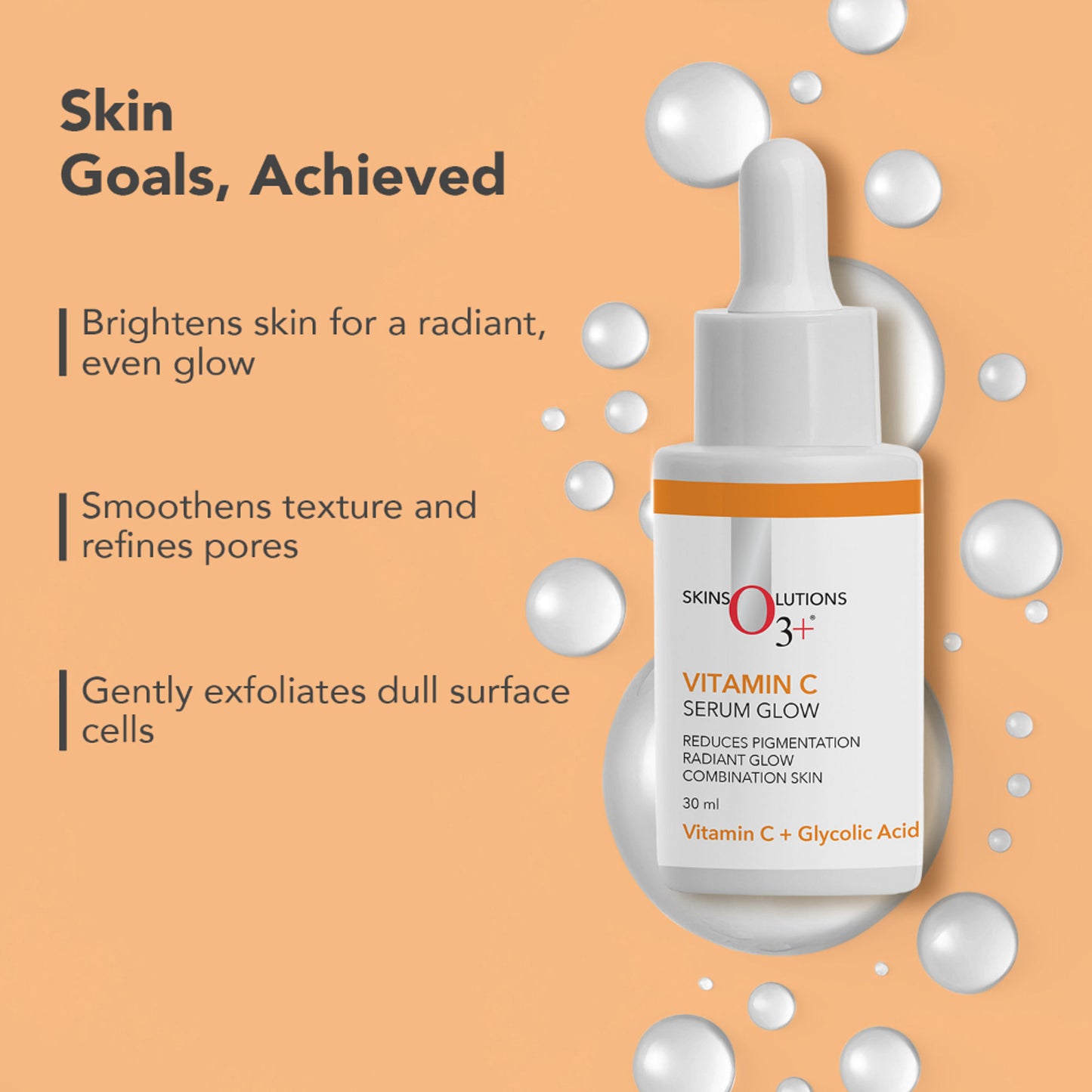 O3+ Skin Solutions Vitamin C Serum Glow with Glycolic Acid