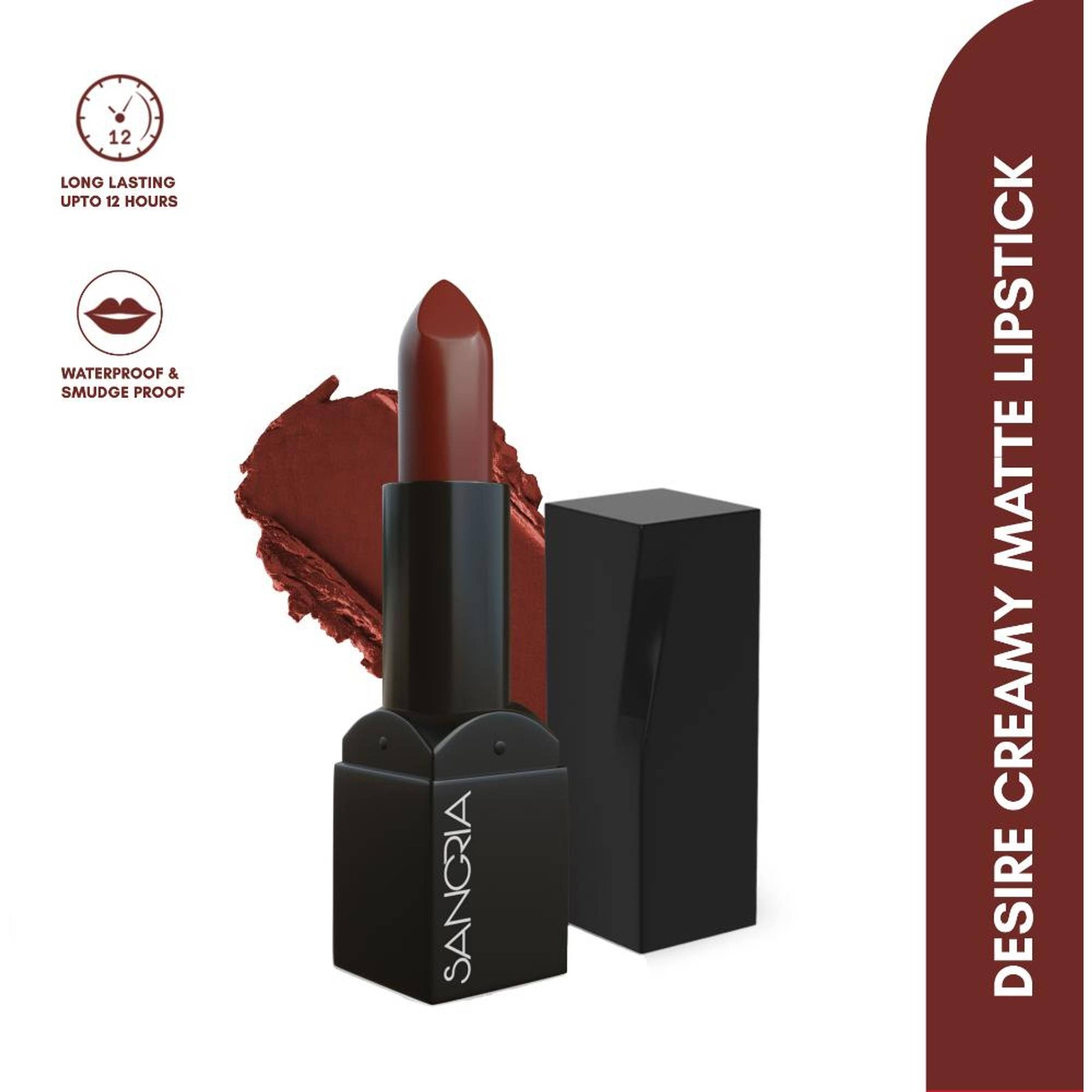 Sangria Beauty Desire Creamy Matte Lipstick - Toast