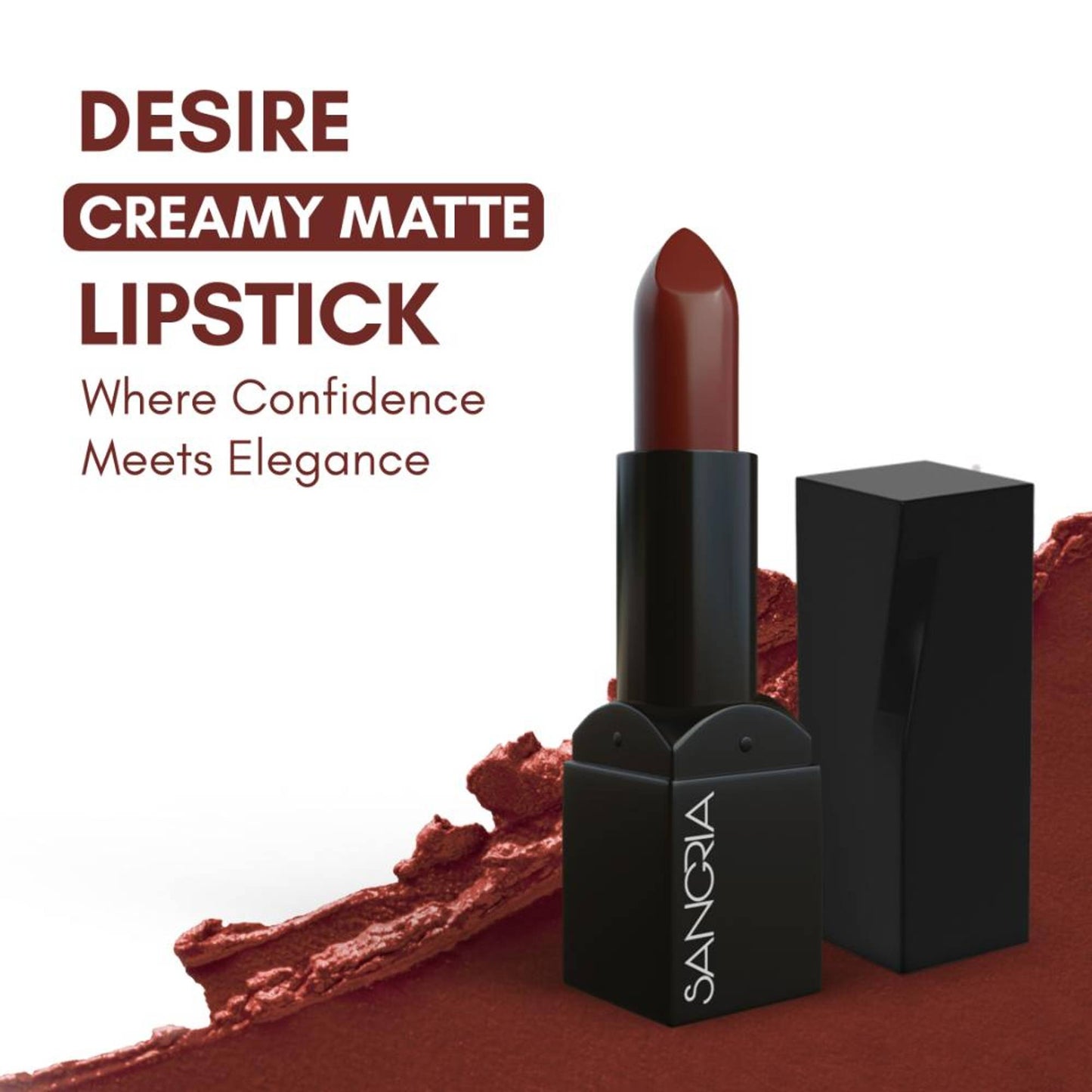 Sangria Beauty Desire Creamy Matte Lipstick - Toast