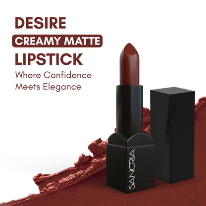 Sangria Beauty Desire Creamy Matte Lipstick - Toast