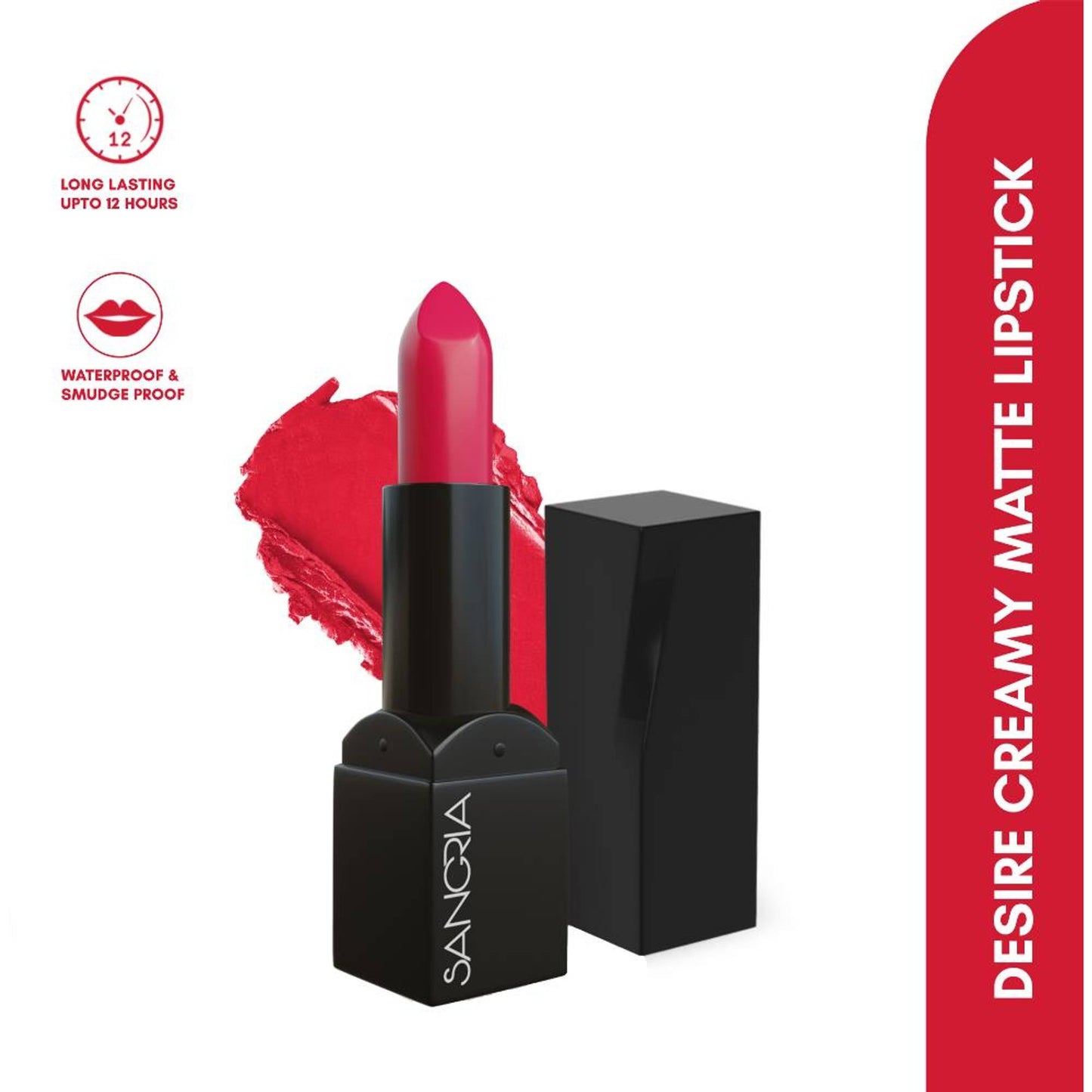 Sangria Beauty Desire Creamy Matte Lipstick - Pillowtalk