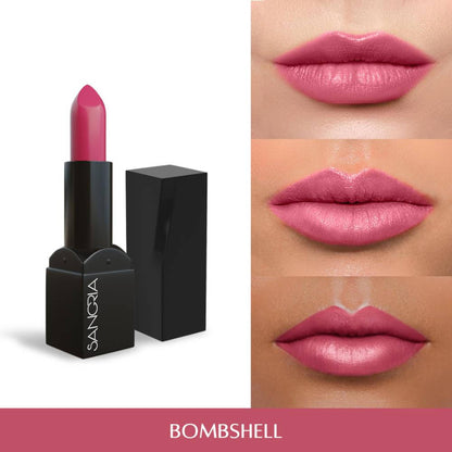 Sangria Beauty Desire Creamy Matte Lipstick - Bombshell