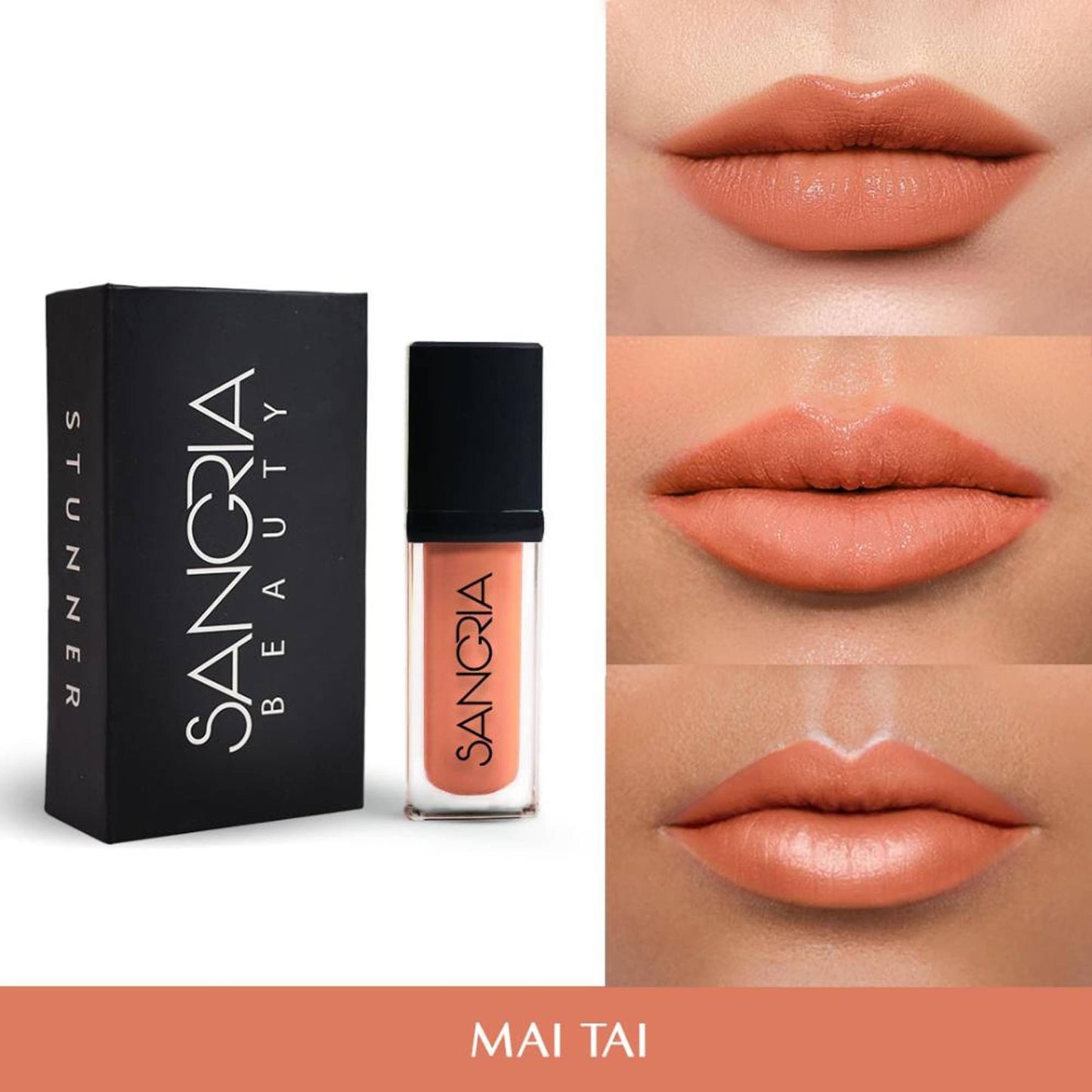 Sangria Beauty Stunner Liquid Lipstick - Mai Tai