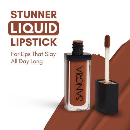 Sangria Beauty Stunner Liquid Lipstick - Manhattan Mocha