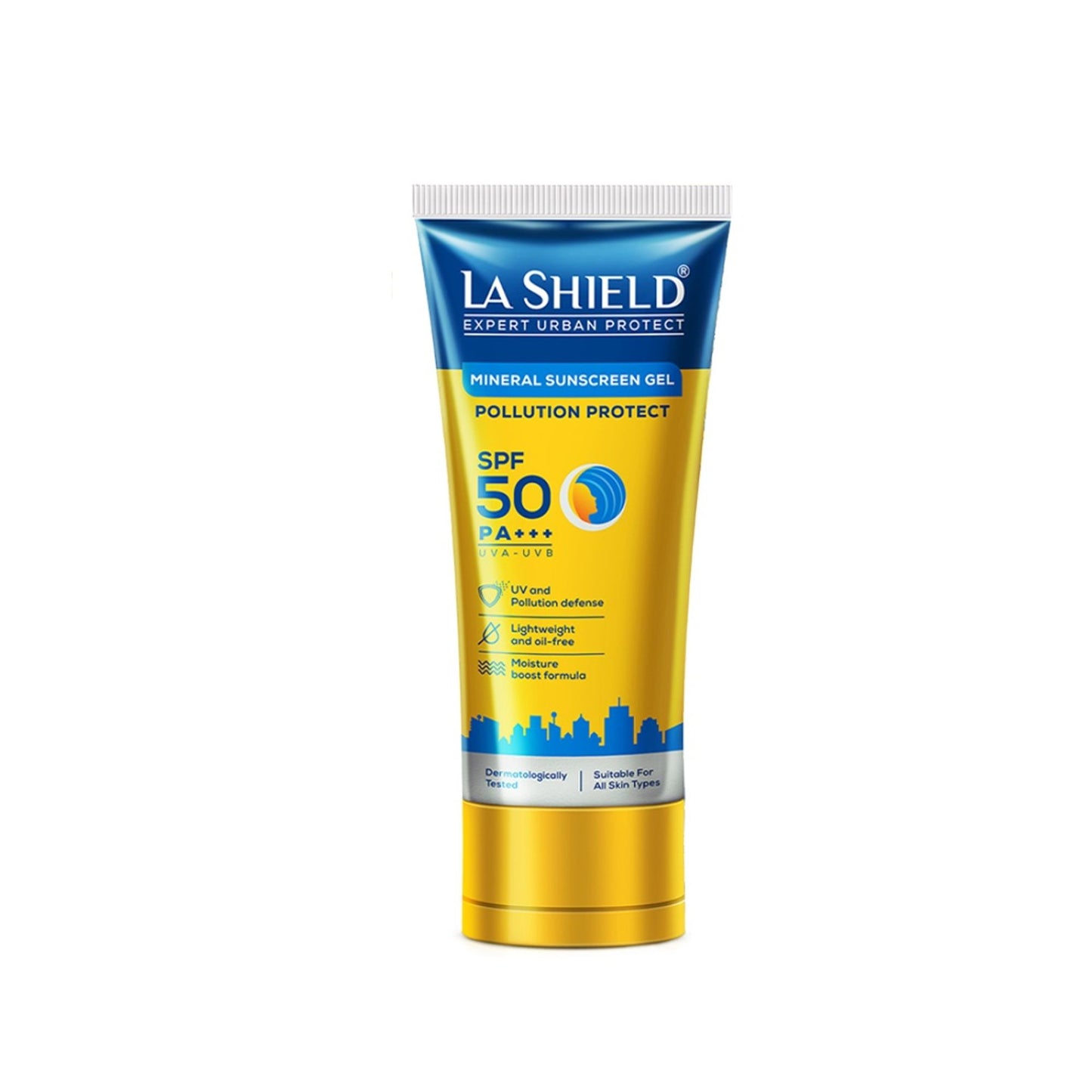 La Shield Pollution Protect SPF 50 Mineral Sunscreen Lightweight & Oil free Moisture Boost