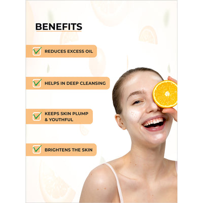 Dr. Sakhiya Vitamin C Face Wash Brightening & Antioxidant Cleanser for Glowing Skin