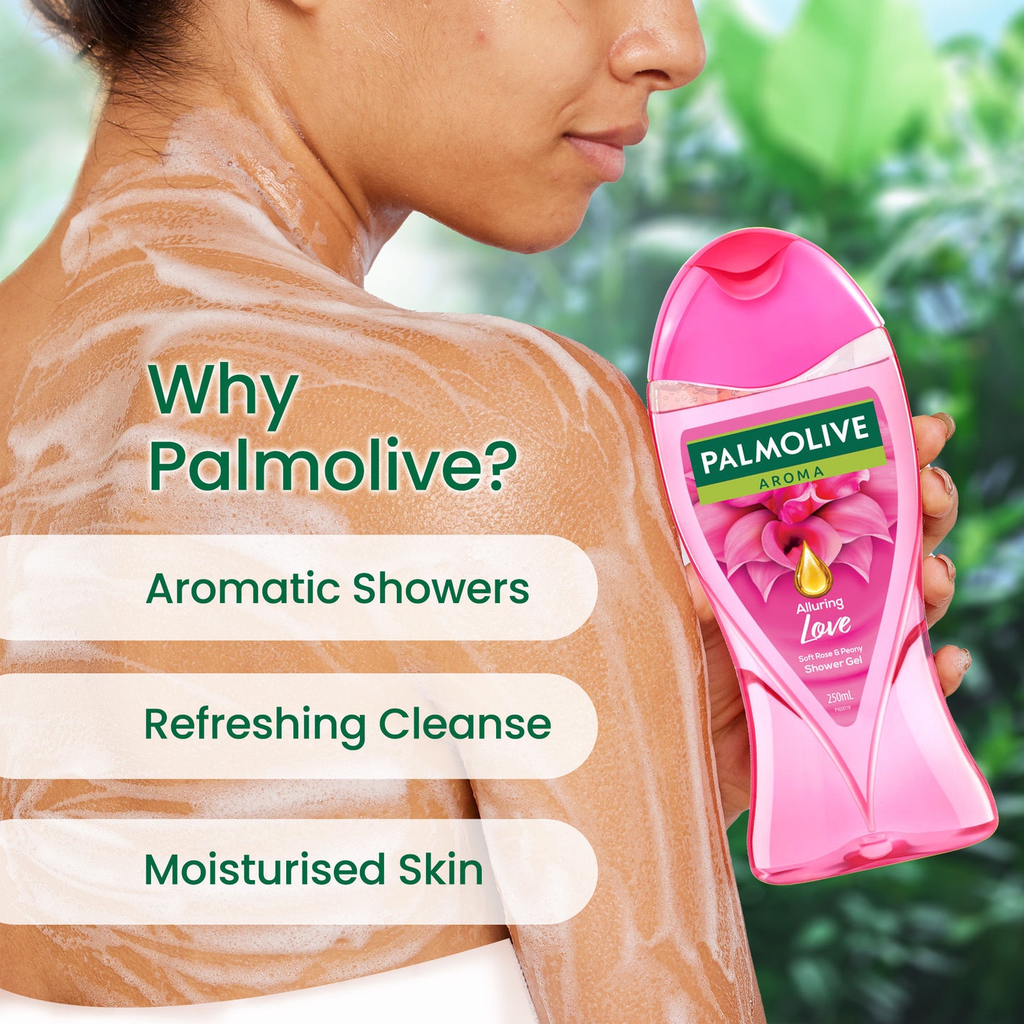 Palmolive Aroma Alluring Love Body Wash With Soft Rose & Peony