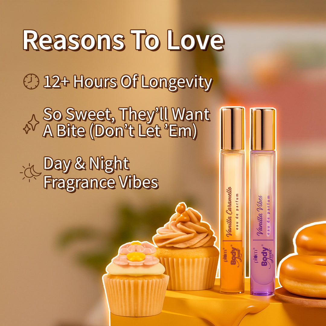 Plum Goodness Vanilla Duo Long Lasting Perfume Gift Set by BodyLovin'
