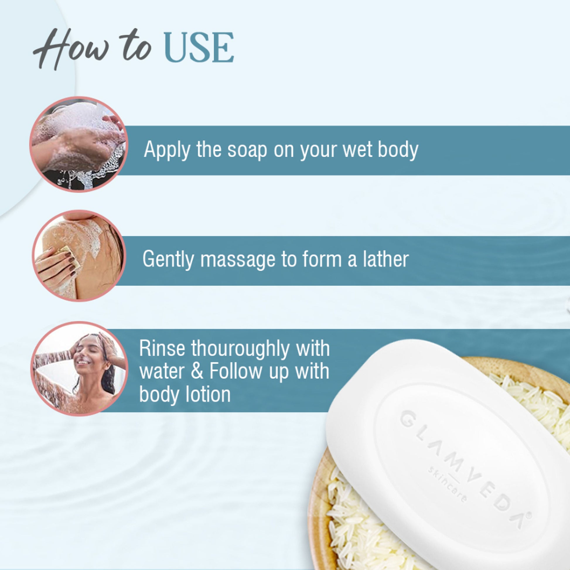 Glamveda Rice & Ceramide Nourishing Soap