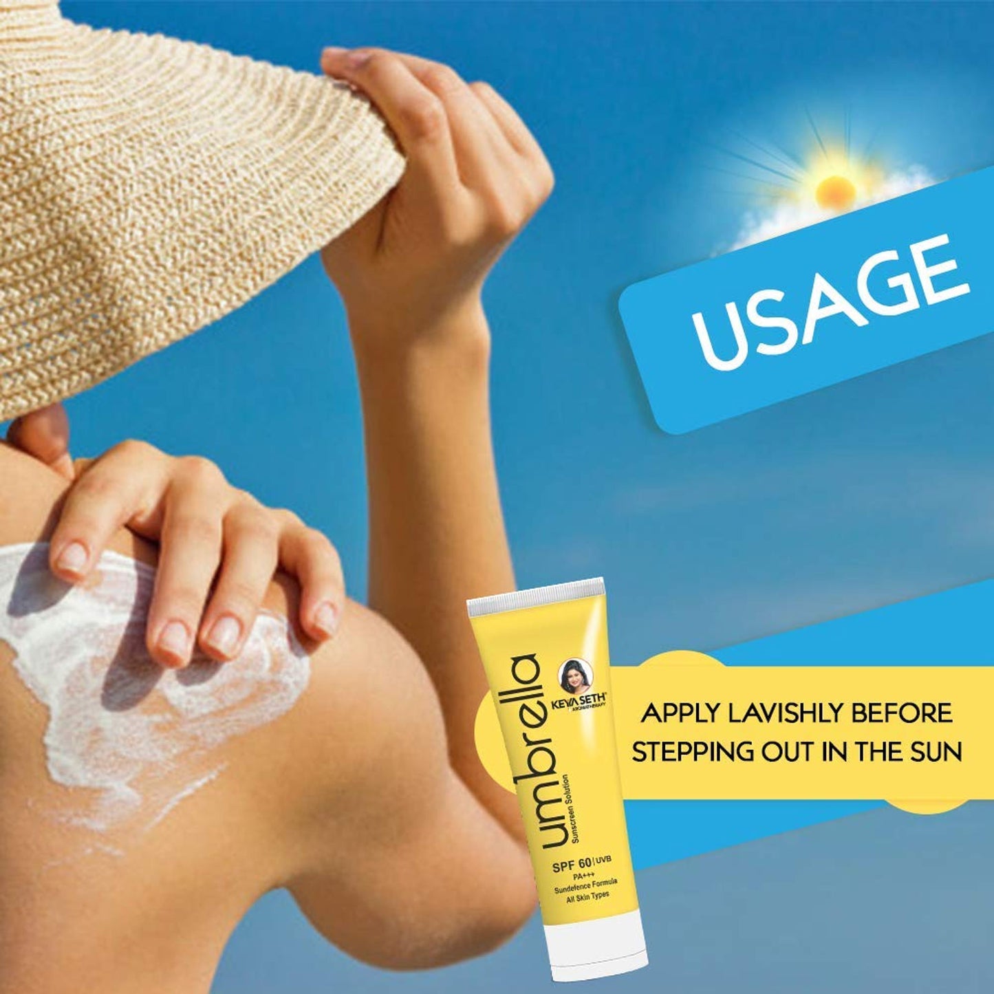 Keya Seth Aromatherapy Umbrella Sunscreen Solution SPF 60 UVB & PA+++