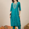Dhiyona VV VredeVogel Women Kurta and Trousers Pant Set Silk Blend