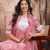Dhiyona SN Women's Floral Print Paneled Kurta with Trousers & Dupatta