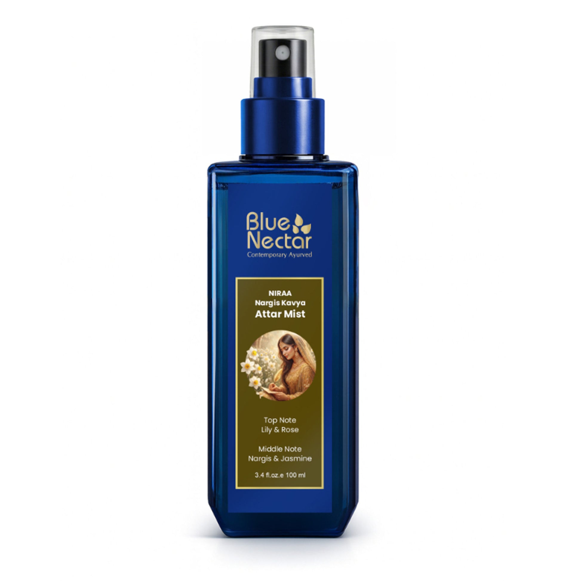 Blue Nectar Wild Nargis Body Mist with Daffodil, Long Lasting & Mood Enhancing for Women and Men
