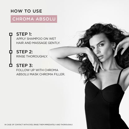 Kerastase Chroma Absolu Bain Riche Shampoo For Color Treated Thick Hair, Sulphate-Free