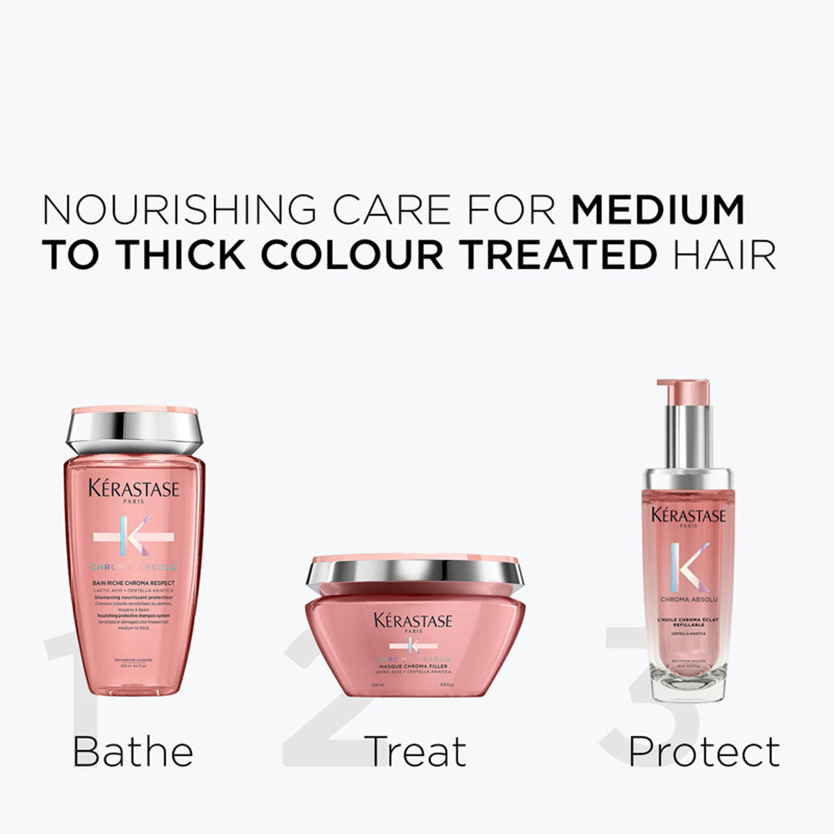 Kerastase Chroma Absolu Bain Riche Shampoo For Color Treated Thick Hair, Sulphate-Free
