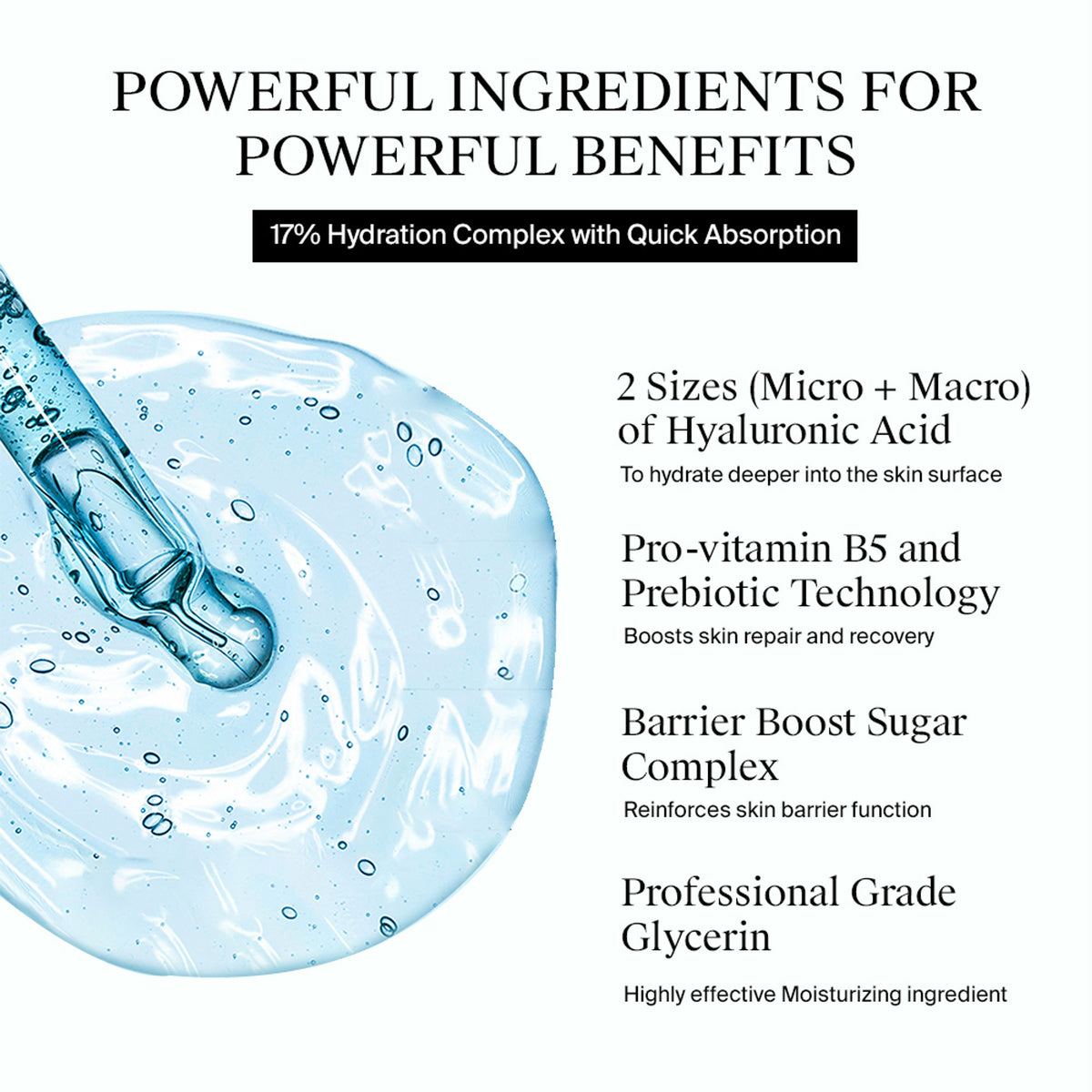 Neutrogena Hydro Boost Hyaluronic Acid Moisturizing Face Serum with Vitamin B5 for Dry & Normal Skin